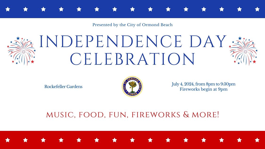 Experience the vibrant atmosphere of Ormond Beach's Independence Day Celebration, nestled by the scenic Halifax River.