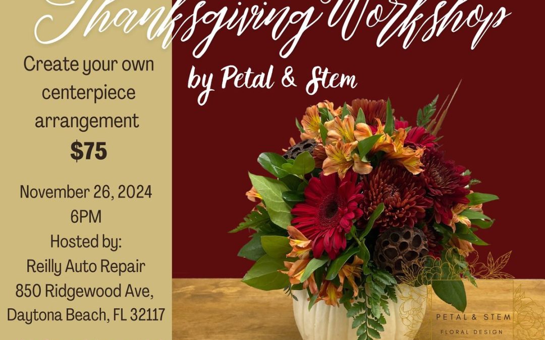 Celebrate Thanksgiving With a DIY Floral Arrangement Workshop in Florida