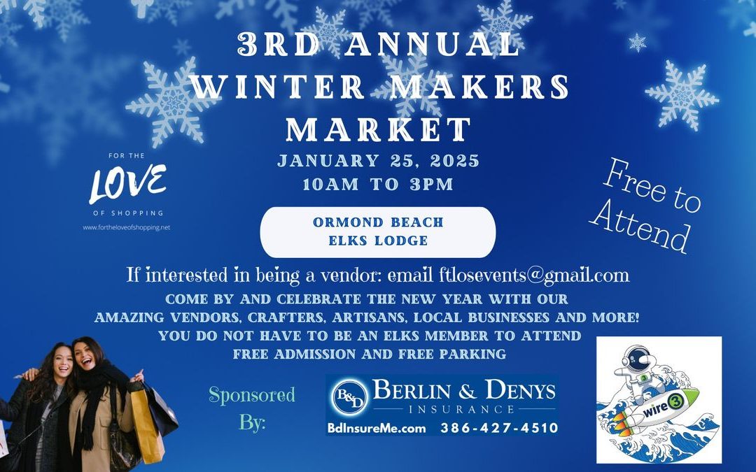 Explore Handmade Goods at Ormond Beach’s 3rd Annual Winter Makers Market